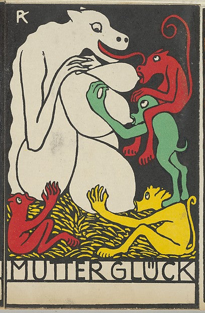 Rudolf Kalvach - Joys of Motherhood 1907, Poster Print Wall Art