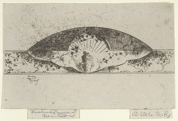 Théodore Roussel:Jupiter and Alcmene Medallion Sketch for De-16x12"(A3) Poster