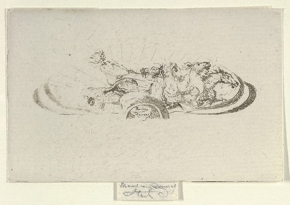 Théodore Roussel:Phaeton Study for Decoration of a Frame 190-16x12"(A3) Poster