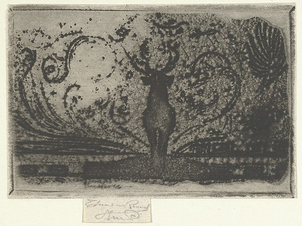 Théodore Roussel:A Stag A Study 1890–98-16x12"(A3) Poster