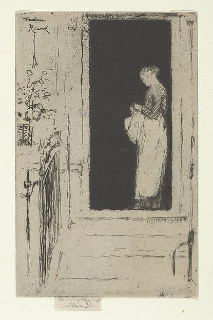 Théodore Roussel:Penelope A Doorway Chelsea 1888–89-16x12"(A3) Poster