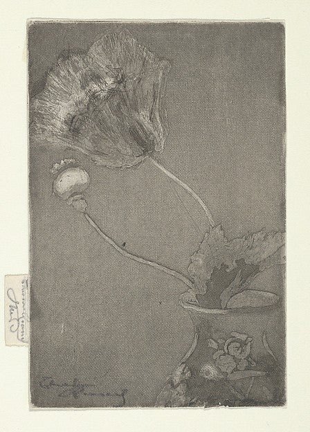 Théodore Roussel:Poppy in a Vase 1890–95-16x12"(A3) Poster