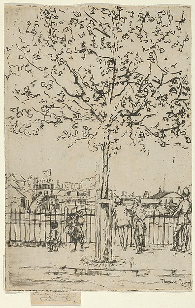 Théodore Roussel:Chelsea Embankment June 5 pm 1889 1889-16x12"(A3) Poster