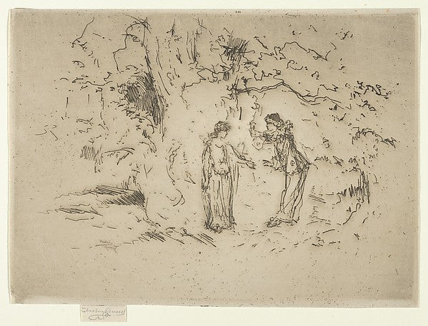 Théodore Roussel:The Pastoral Play 1888-16x12"(A3) Poster