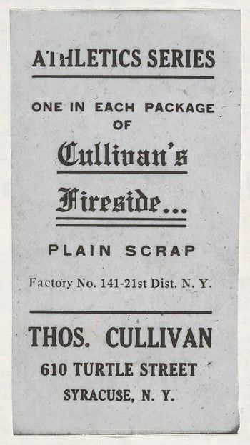 :Facsimile of card verso from Set 1 of the Contentnea series-16x12"(A3) Poster