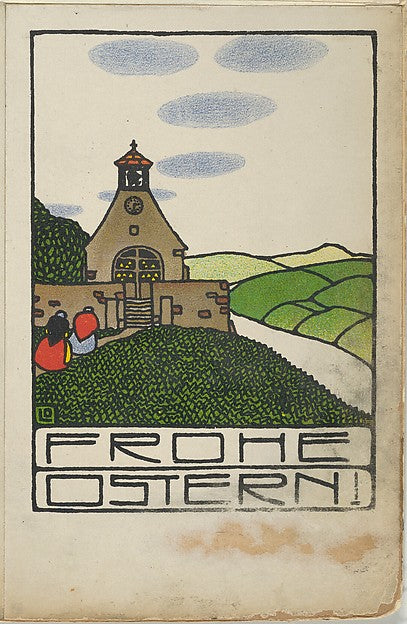 Happy Easter!  1908-Attributed to Otto Friedr. Carl Lendecke  , Poster Print