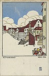 Alois Leupold-Löwenthal - Old Karlsbad -  Ring 1750 1909, Poster Print Wall Art