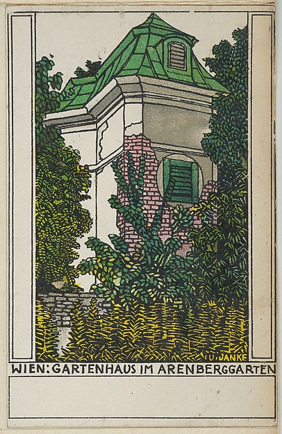 Vienna: Garden House in the Arenberg Garden 1910-Urban Janke ,16x12"(A3)Poster