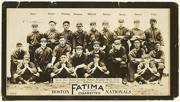 Boston Braves  National League  from the "Baseball Team" serie,  Poster Print Wall Art