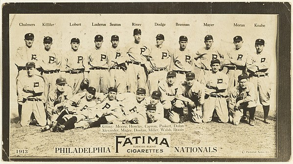 Philadelphia Phillies  National League  from the "Baseball Tea,  Poster Print Wall Art
