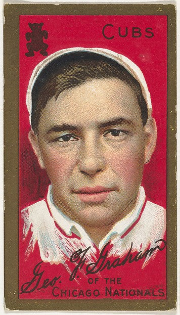 :George F. Graham Chicago Cubs National League from the "Bas-16x12"(A3) Poster