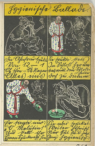 Moriz Jung Moravia 1885–1915 Manilowa ) - Hygienic Ballad 1911, Poster Print Wall Art