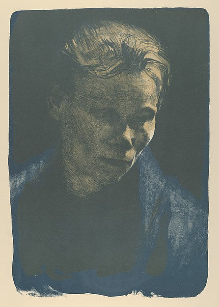 Working Woman with Blue Shawl  1903-Käthe Kollwitz  1867–1945, Poster Print
