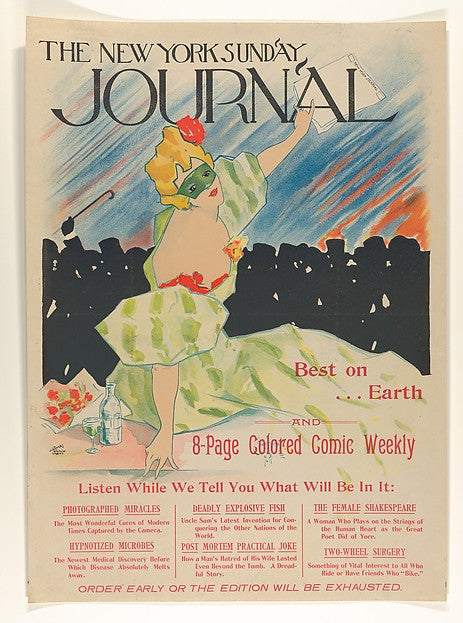 The New York Sunday Journal 1896-Ernest Haskell, Poster Print