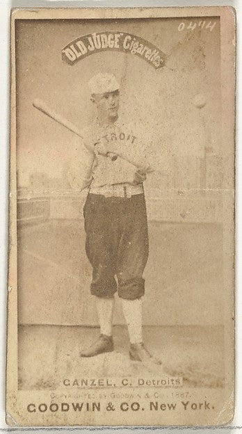 :Charles William "Charlie" Ganzel Catcher Detroit Wolverines-16x12"(A3) Poster