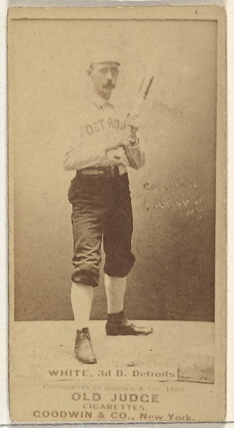 :James Laurie "Deacon" White 3rd Base Detroit Wolverines fro-16x12"(A3) Poster