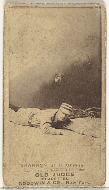 :Daniel Webster "Dan" Shannon 2nd Base Omaha Omahogs/ Lambs-16x12"(A3) Poster