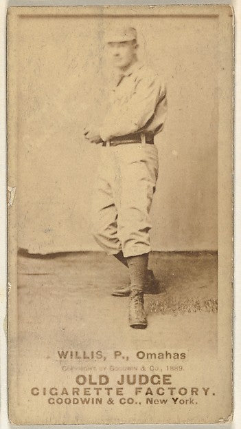 :Willis Pitcher Omaha Omahogs/ Lambs from the Old Judge seri-16x12"(A3) Poster