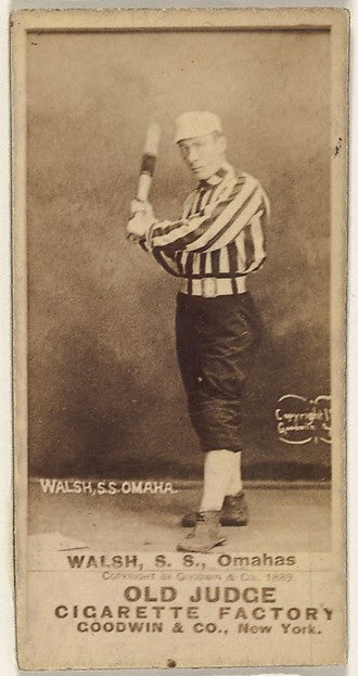 :Joseph R. "Joe" Walsh Shortstop Omaha Omahogs/ Lambs from t-16x12"(A3) Poster