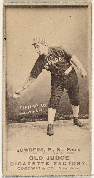 :John Sowders Pitcher St. Paul Apostles from the Old Judge s-16x12"(A3) Poster