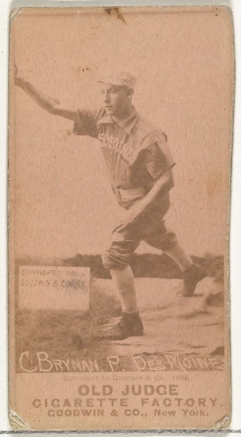 :Charles Ruley "Tod" Brynan Pitcher Des Moines Prohibitionis-16x12"(A3) Poster