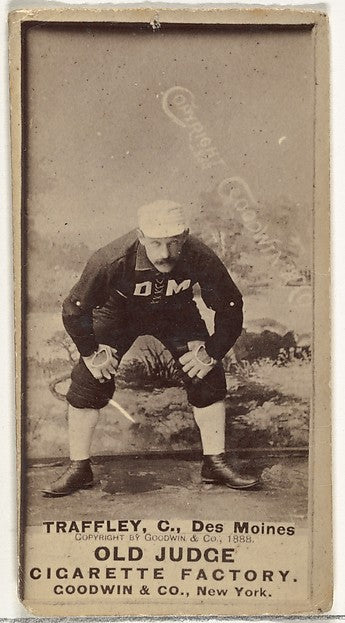 :William Franklin "Bill" Traffley Catcher Des Moines Prohibi-16x12"(A3) Poster