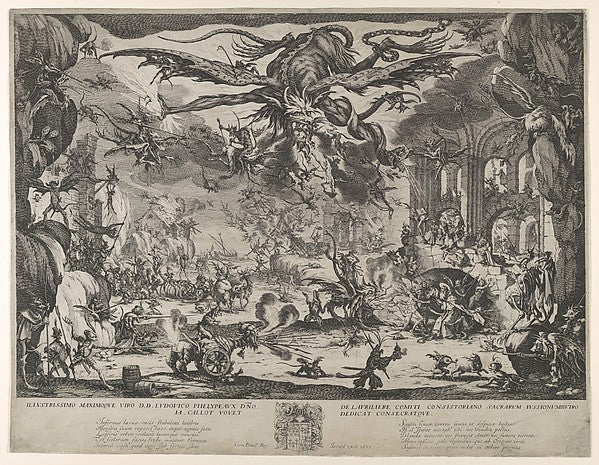 The Temptation of St. Anthony 1635-Jacques Callot,  Poster Print Wall Art