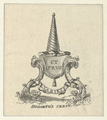 Said to be designed by William Hogarth:Hogarth's Crest c1790-16x12"(A3) Poster