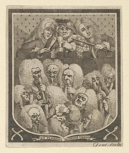 After William Hogarth:The Company of Undertakers c1800-16x12