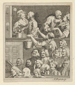 After William Hogarth:The Laughing Audience c1800-16x12"(A3) Poster