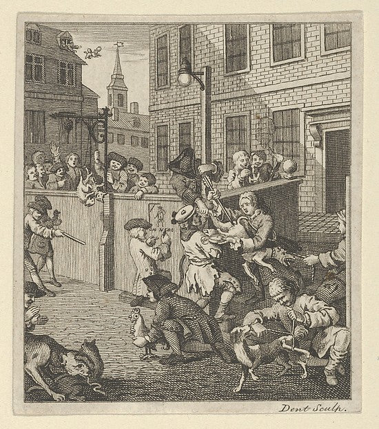 After William Hogarth:The First Stage of Cruelty c1800-16x12