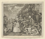 After William Hogarth:A Rake's Progress Plate 4 c1800-16x12"(A3) Poster