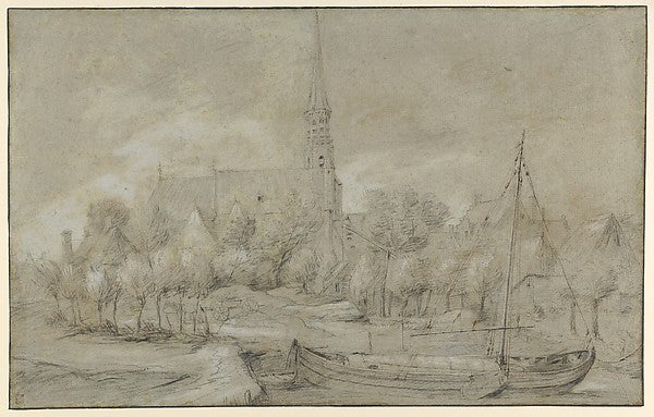 Anonymous, Flemish, 17th century:The Church of Saints Peter-16x12"(A3) Poster