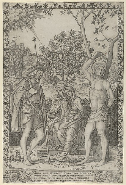 Giovanni Jacopo Caraglio ), After Girolamo dai Libri - The Vir, Poster Print Wall Art