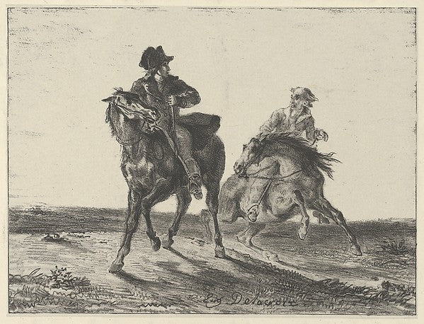 Steenie or Redgauntlet Pursued by a Goblin on Horseback 1829-E,  Poster Print Wall Art