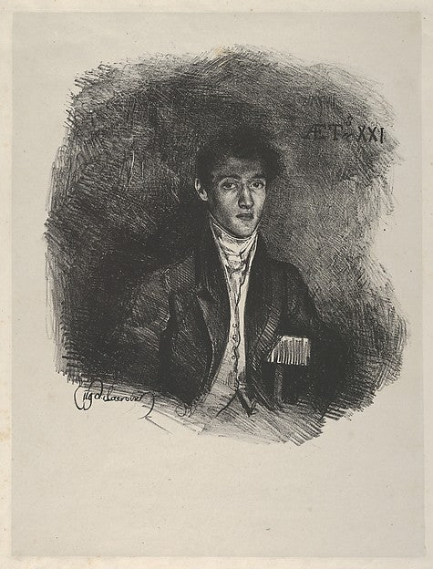 Baron Schwiter  1826-Eugène Delacroix,  Poster Print Wall Art