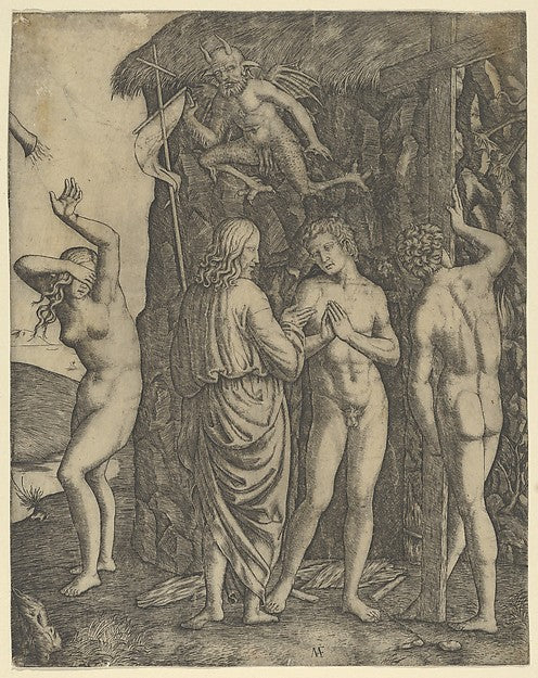 Christ in Limbo with Adam and Eve c1500–1534-Marcantonio Raimo,16x12"(A3) Poster