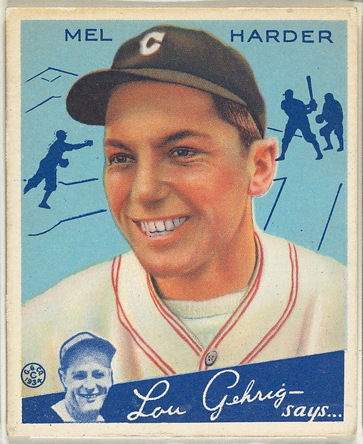 :Mel Harder Cleveland Indians 1934-16x12"(A3) Poster