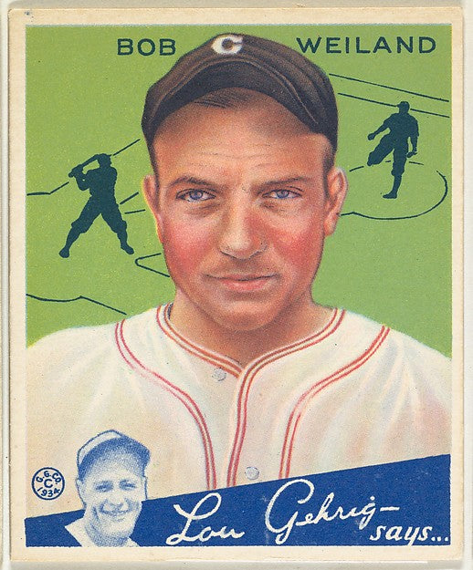 :Bob Wieland Cleveland Indians 1934-16x12"(A3) Poster