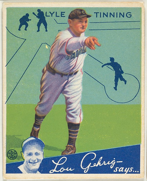 :Lyle Tinning Chicago Cubs 1934-16x12"(A3) Poster