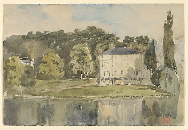 Paul Huet - View of the Château at Folembray c1831, Poster Print Wall Art