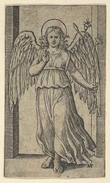 The Angel Gabriel standing   from the series 'Piccoli Santi' ,16x12"(A3) Poster