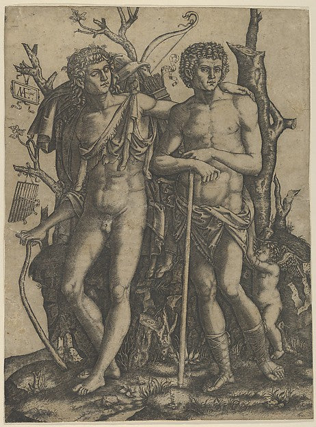 Apollo standing at the left  his hand resting on the shoulder,16x12"(A3) Poster