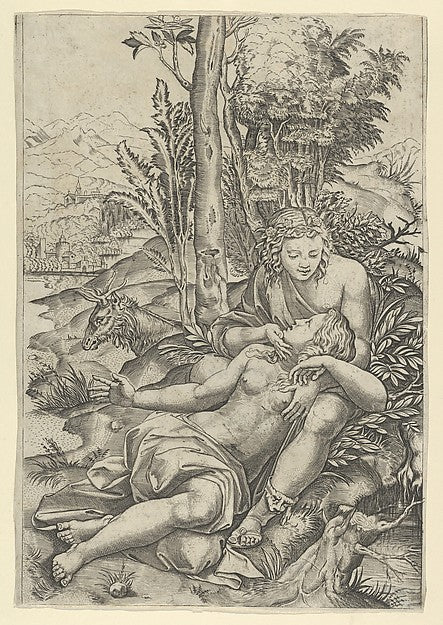 Medor and  Angelica from Lodovico Ariosto's 'Orlando Furioso',  Poster Print