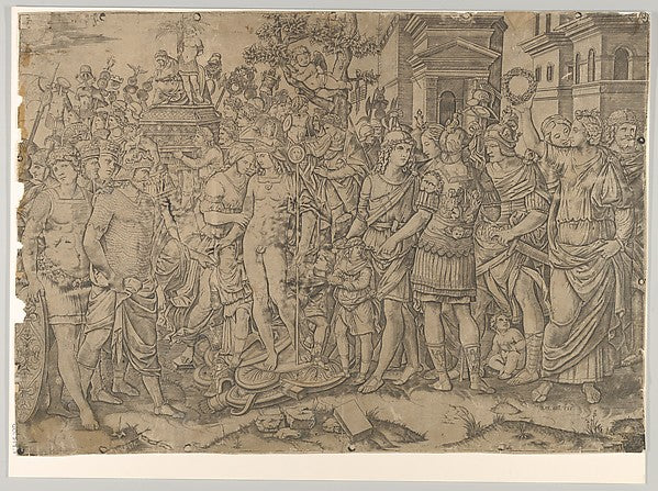 The triumph of a Roman Emperor c1530–50-After Marcantonio Raim,  Poster Print