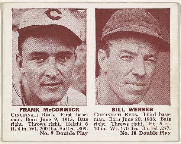 :Frank McCormick Bill Werber-16x12"(A3) Poster