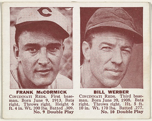 :Frank McCormick Bill Werber-16x12"(A3) Poster