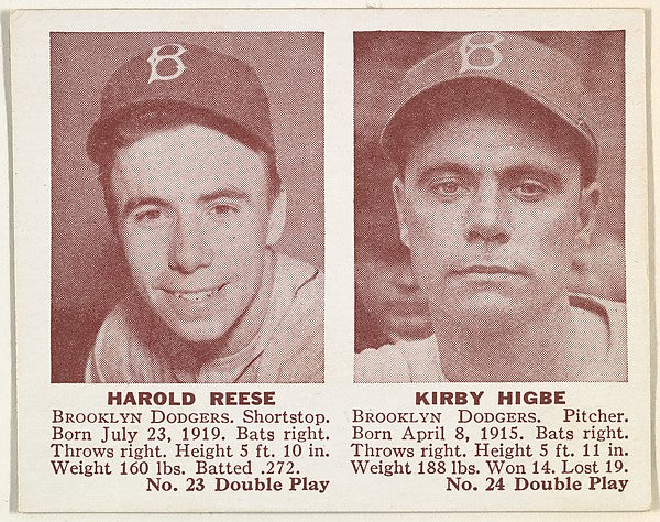:Harold Reese Kirby Higbe-16x12"(A3) Poster