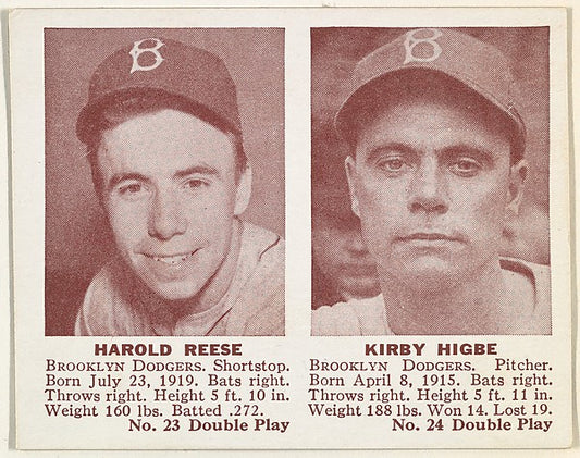 :Harold Reese Kirby Higbe-16x12"(A3) Poster