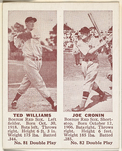 :Ted Williams Joe Cronin-16x12"(A3) Poster